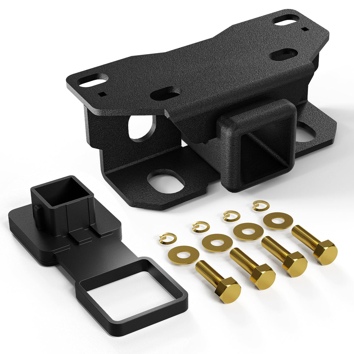 YZONA front view receiver mounted on GX460 showing secure fit and durability
