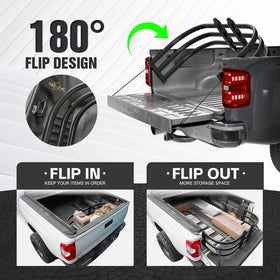 YZONA extender flipped inward forming a secure cargo barrier to prevent shifting