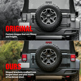 YZONA installed on off-road Jeep rear view showing rugged reliability