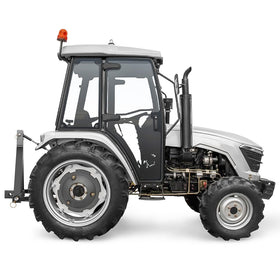 YZONA adapter mounted on tractor lower link showing real-world use benefit