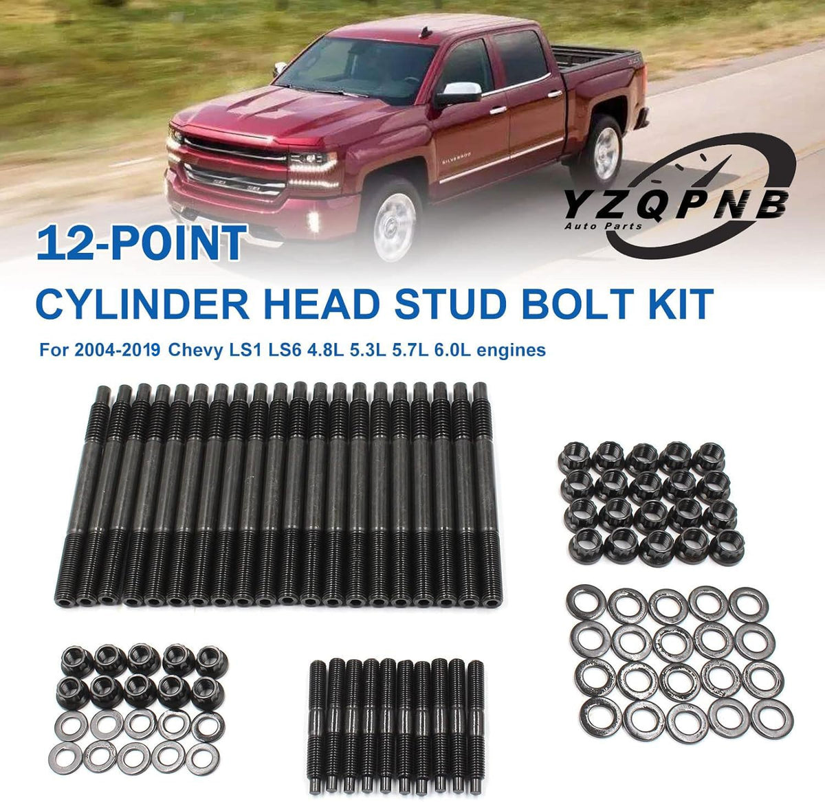 YZQPNB 12-point nuts detail ensuring tight engine fastener clamping