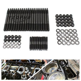 YZQPNB studs installed in engine head showing proper fitment