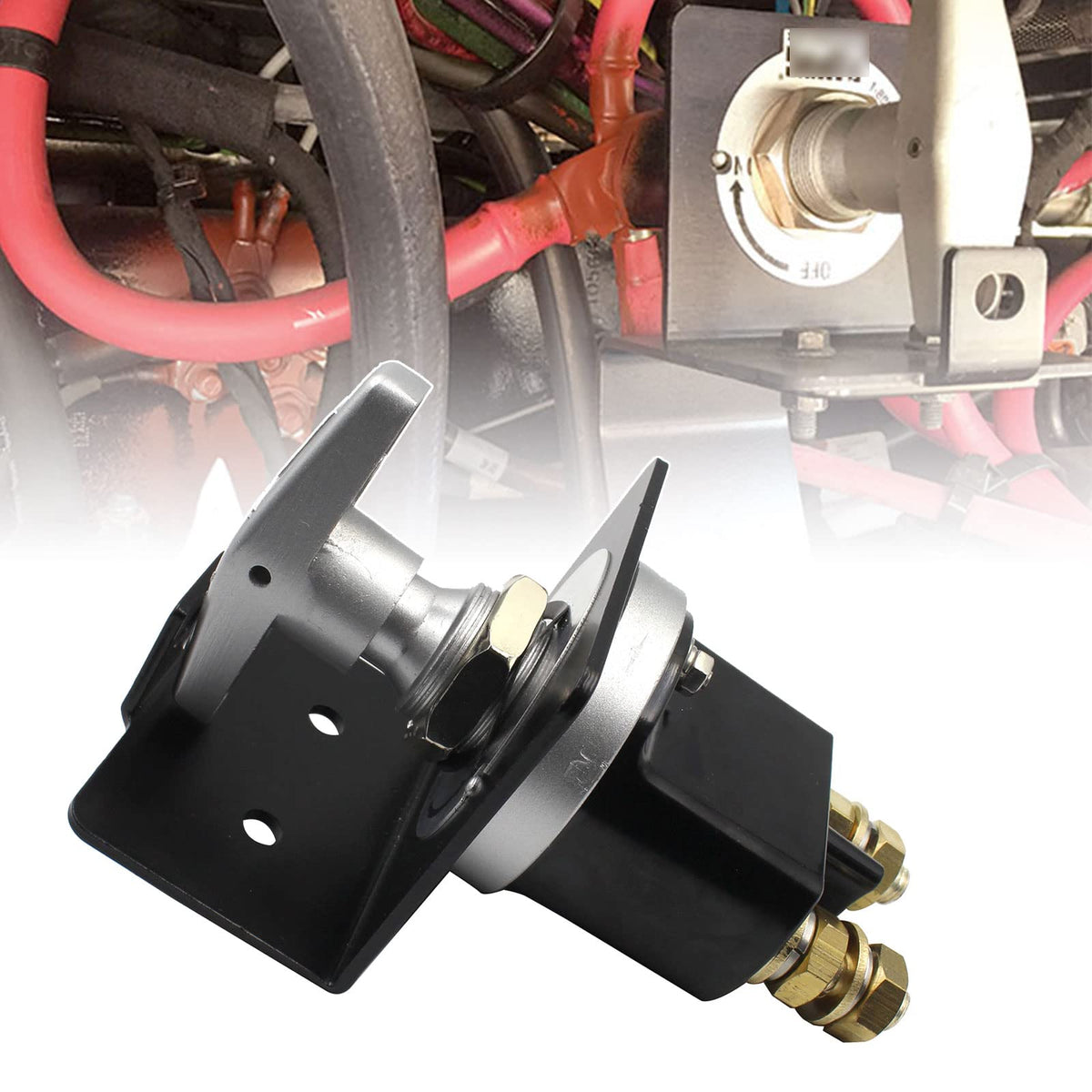 YZQPNB knob with lockout plate showing padlock option for safety