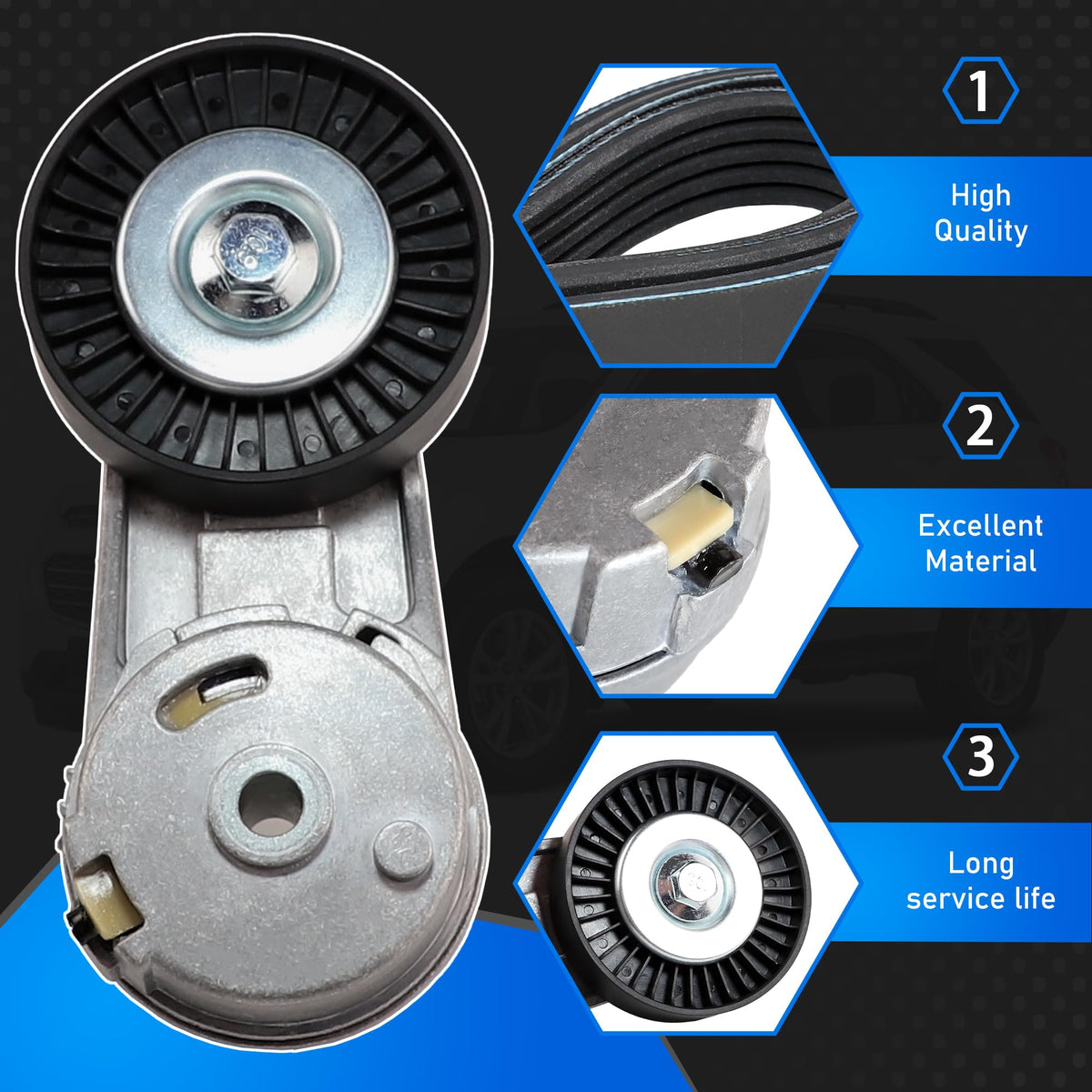 YzusGomumu tensioner compared to ruler for scale, helps verify size and fitment accuracy