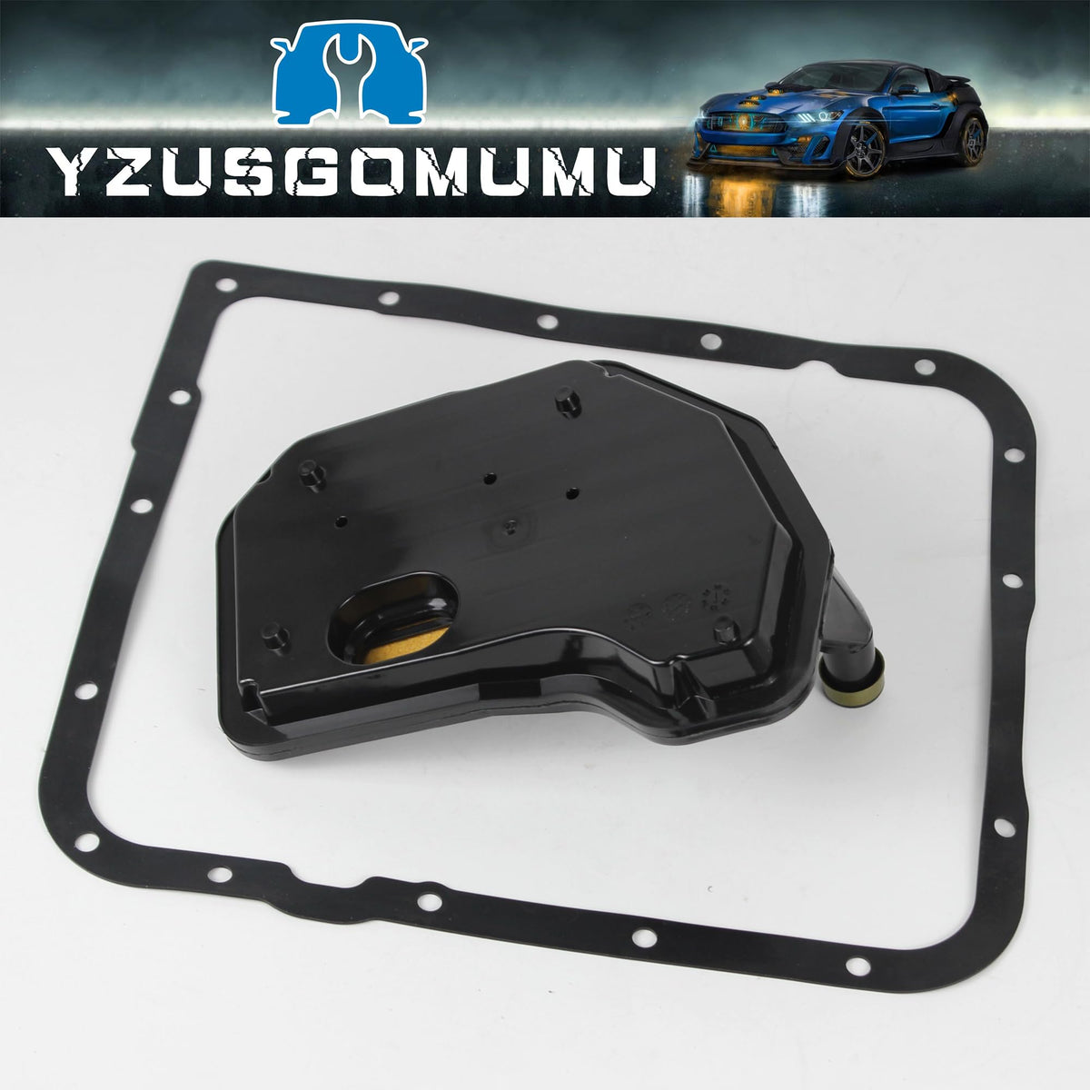 YzusGomumu filter kit on garage bench ready for transmission maintenance