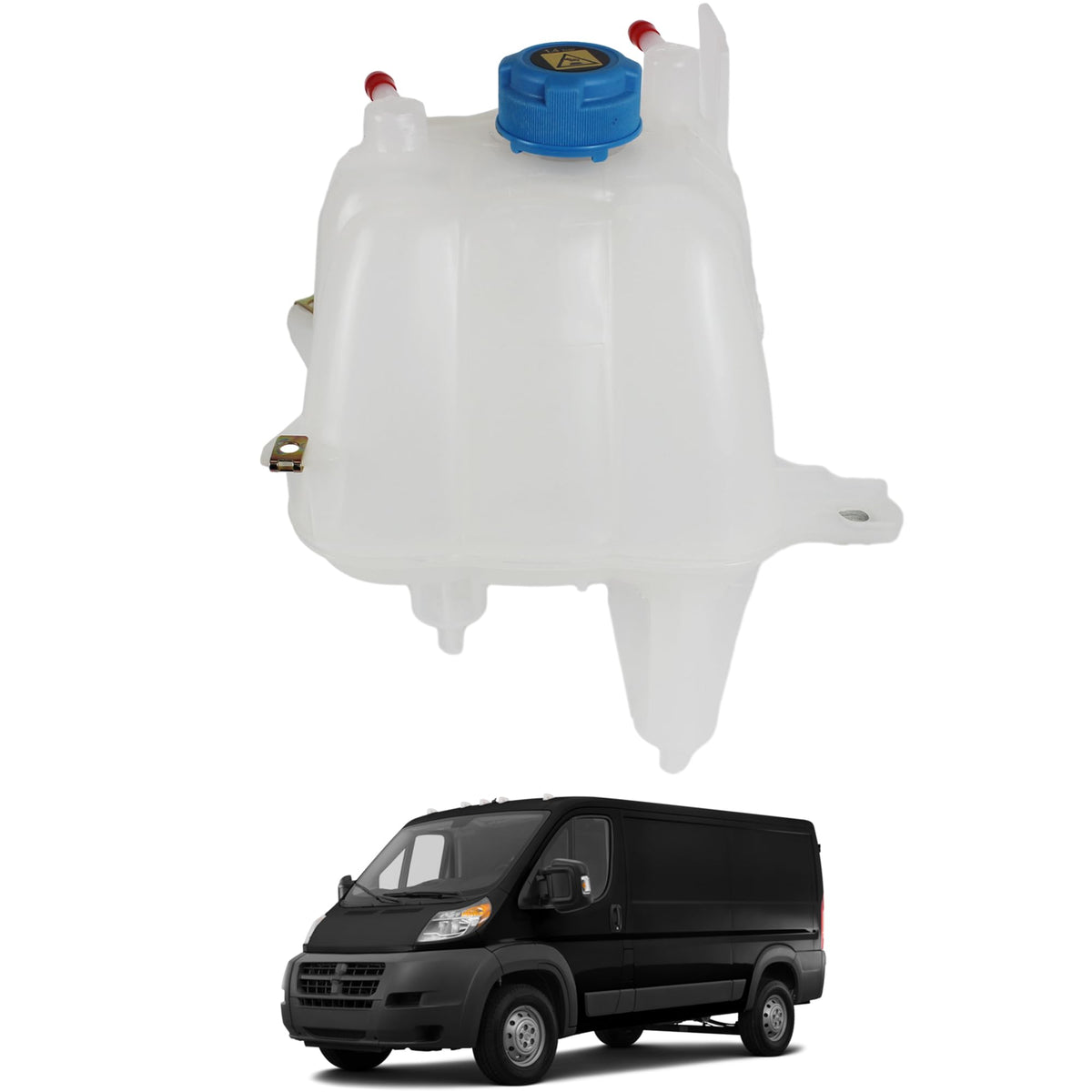 YzusGomumu front view overflow tank showing mounting points and secure fit benefit