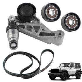 YzusGomumu front view of complete pulley kit showing components and clear fit benefits