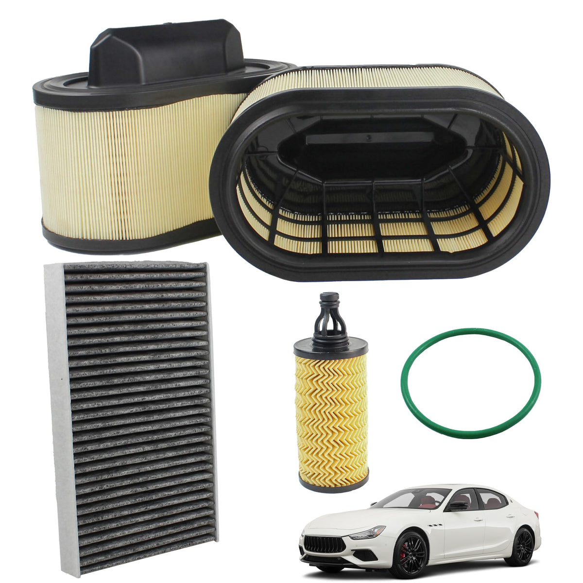 YzusGomumu front packaging showing full 4-piece filter kit and clear fit info