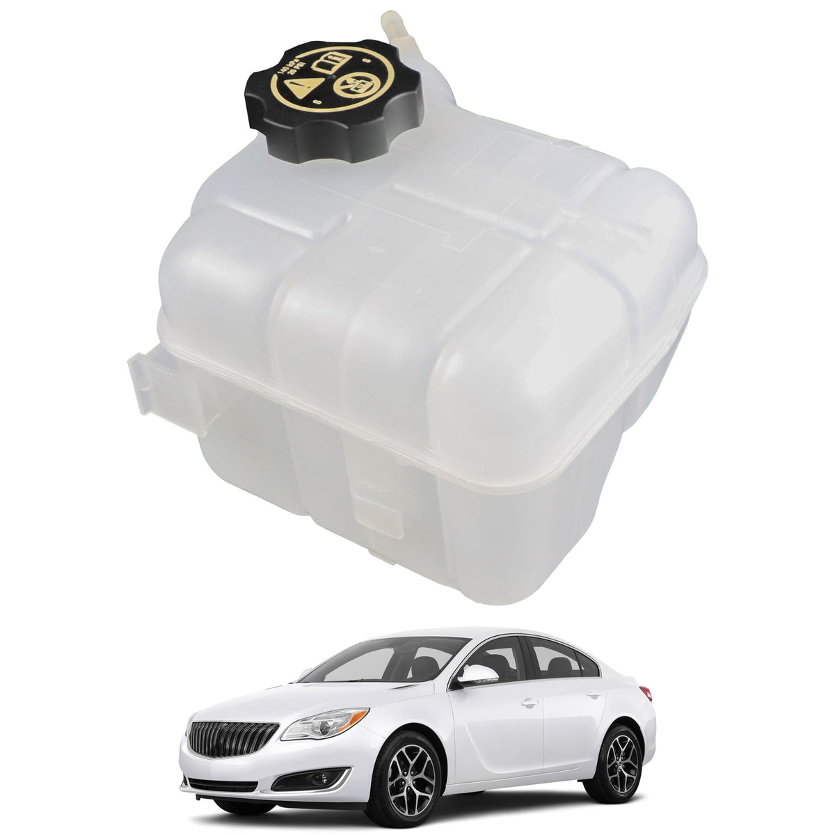 YzusGomumu front view reservoir tank showing fitment and shape for easy replacement
