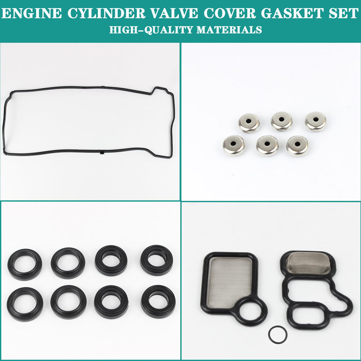 YzusGomumu gasket seated on a valve cover demonstrating correct engine fit and leak prevention