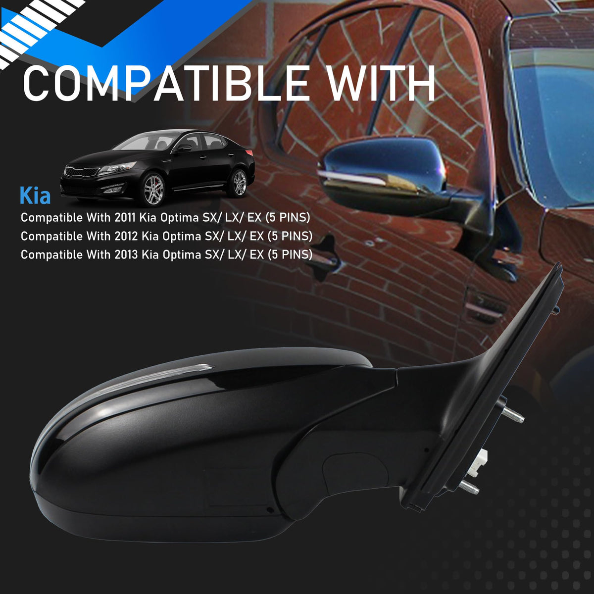 YzusGomumu close-up of mirror housing highlighting durable materials benefit