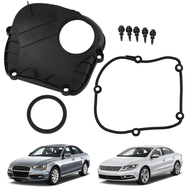 YzusGomumu front view of timing cover showing sealing surface and fit benefit