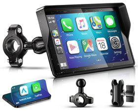 YZW front view 5-inch display showing CarPlay interface and easy visibility