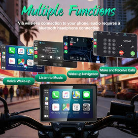 YZW display mounted on an adventure bike showing real-world placement and benefit