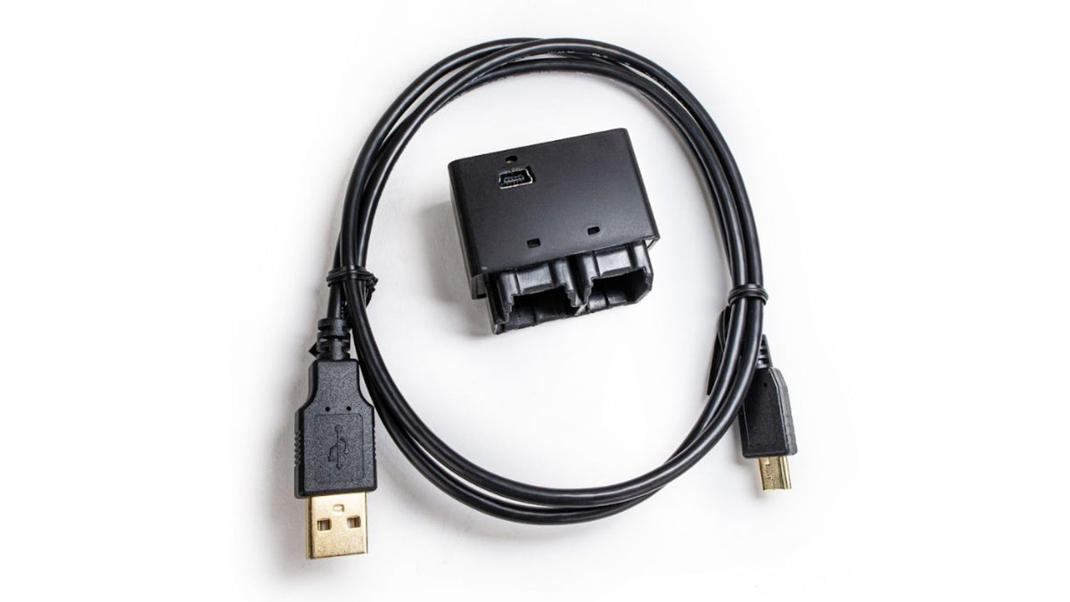 Z Automotive Tazer Mini rear connector view showing OBD-II plug for quick installation