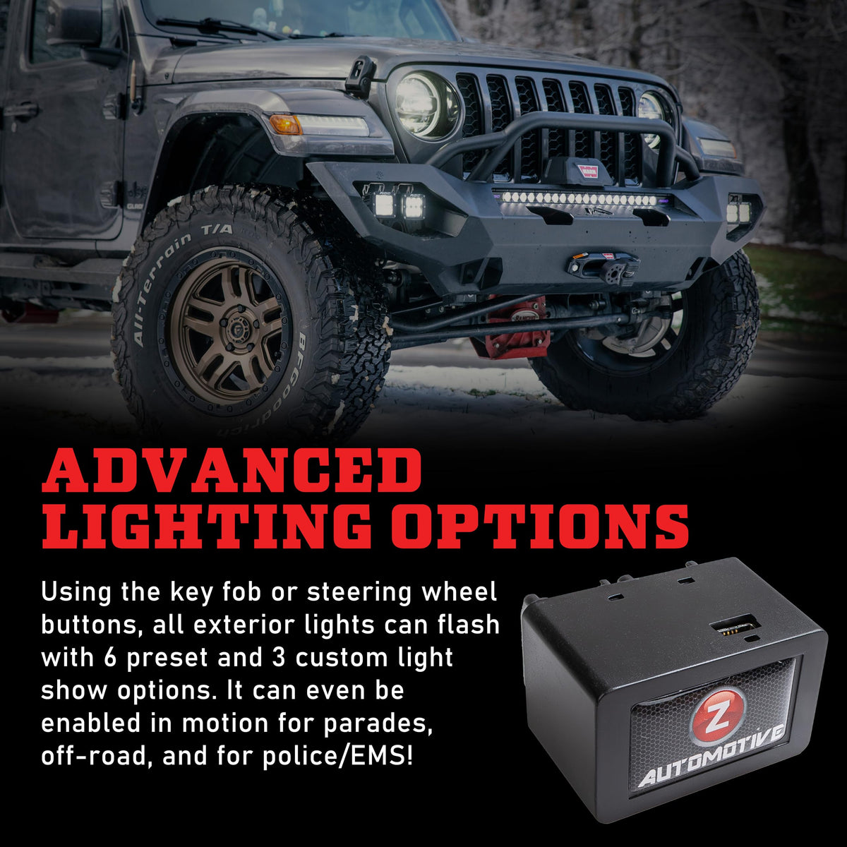 Z Automotive Tazer Mini next to hand and key fob showing compact scale and portability