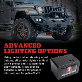 Z Automotive Tazer Mini next to hand and key fob showing compact scale and portability