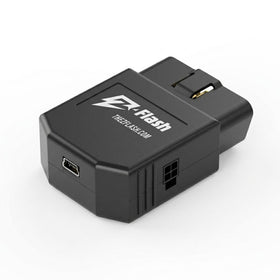 Z-Flash front view connector showing compact plug and quick install benefit