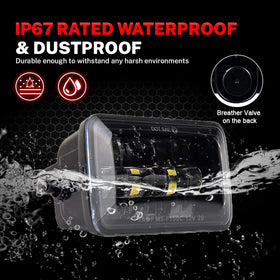 Z-OFFROAD waterproof seal detail emphasizing IP67 protection against water and dust