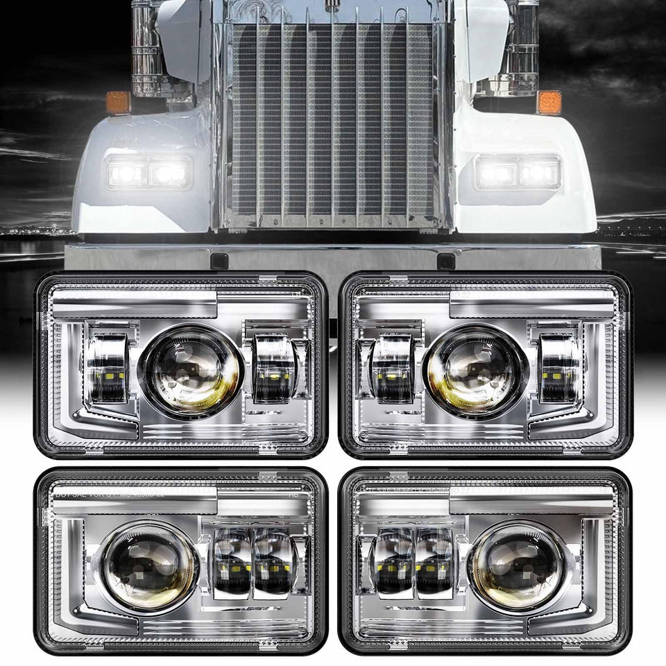 Z-OFFROAD chrome front assembly showing clean reflector and benefit of improved beam focus