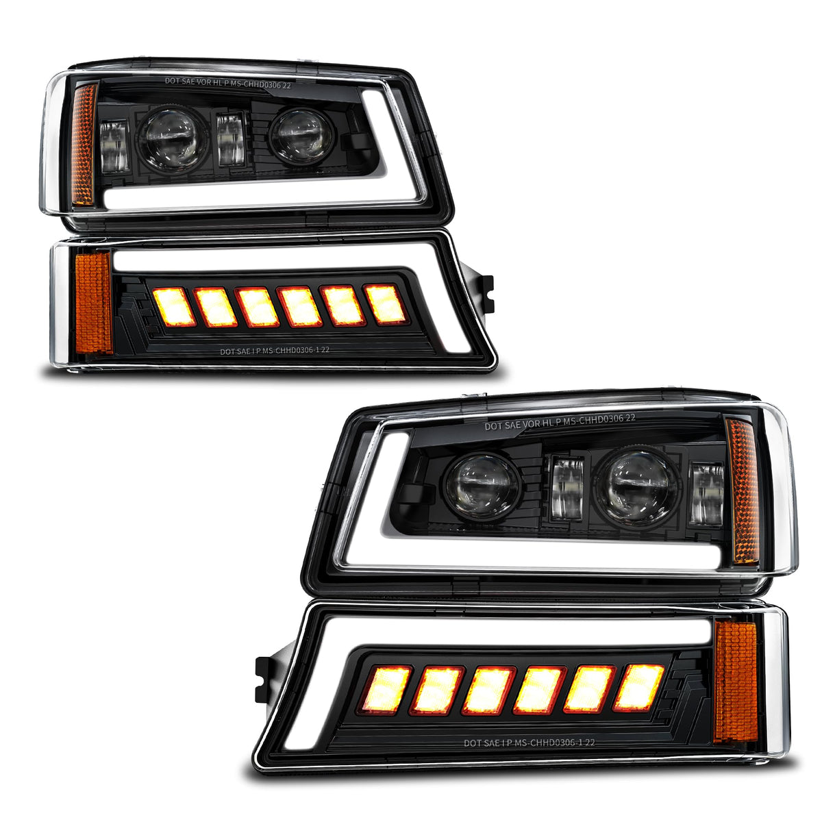 Z-OFFROAD front view assembly showing complete LED optics and improved visibility