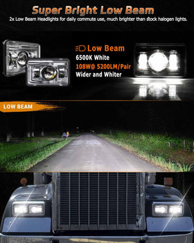 Z-OFFROAD headlights installed on Chevy K10 demonstrating brighter road illumination benefit