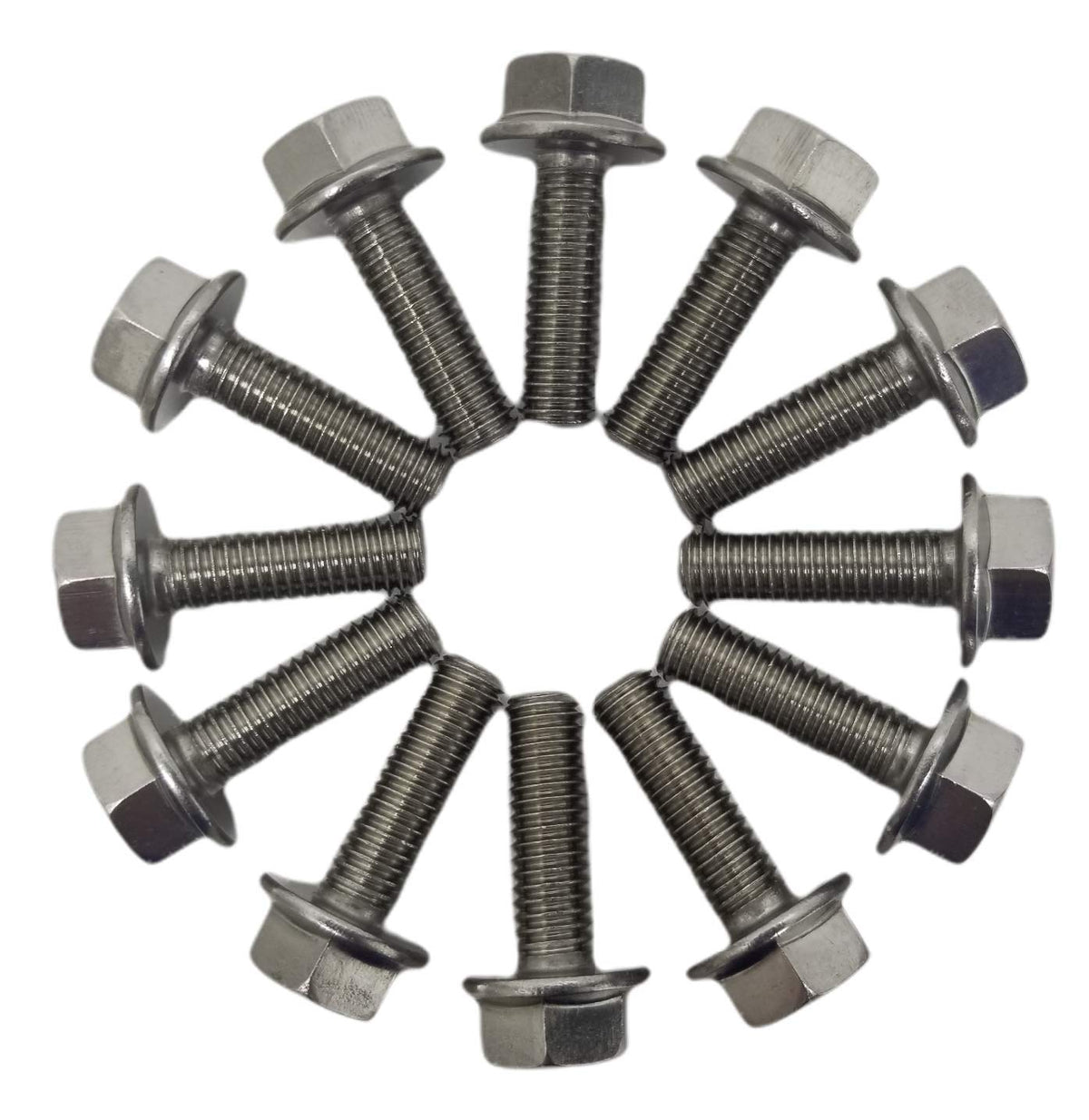 Z Whip front view of bolt kit showing 12 bolts and packaging for easy identification and durability