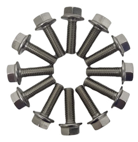 Z Whip front view of bolt kit showing 12 bolts and packaging for easy identification and durability