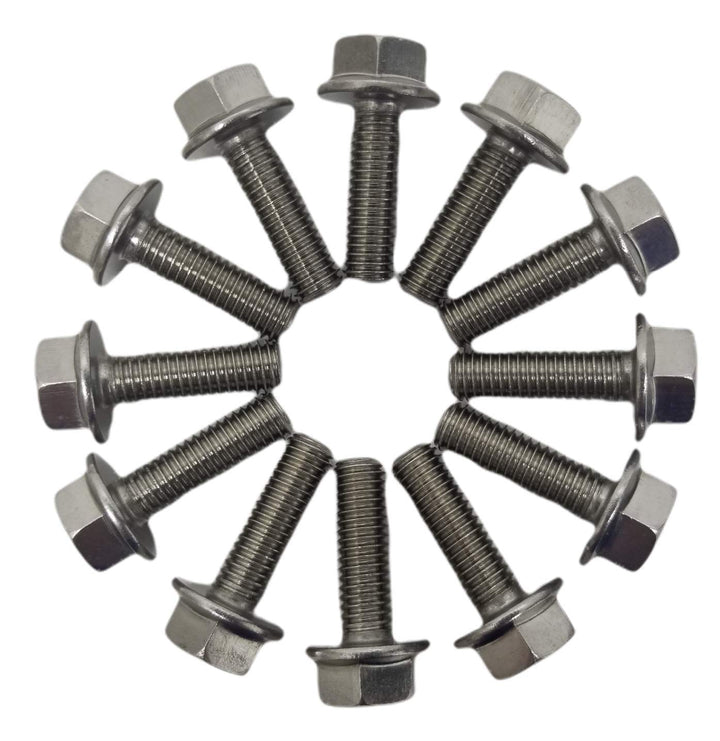 Z Whip front view of bolt kit showing 12 bolts and packaging for easy identification and durability