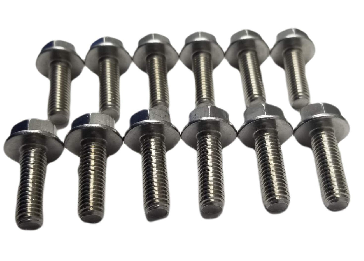 Z Whip bolt head profile seated in exhaust flange illustrating correct fit and secure clamping