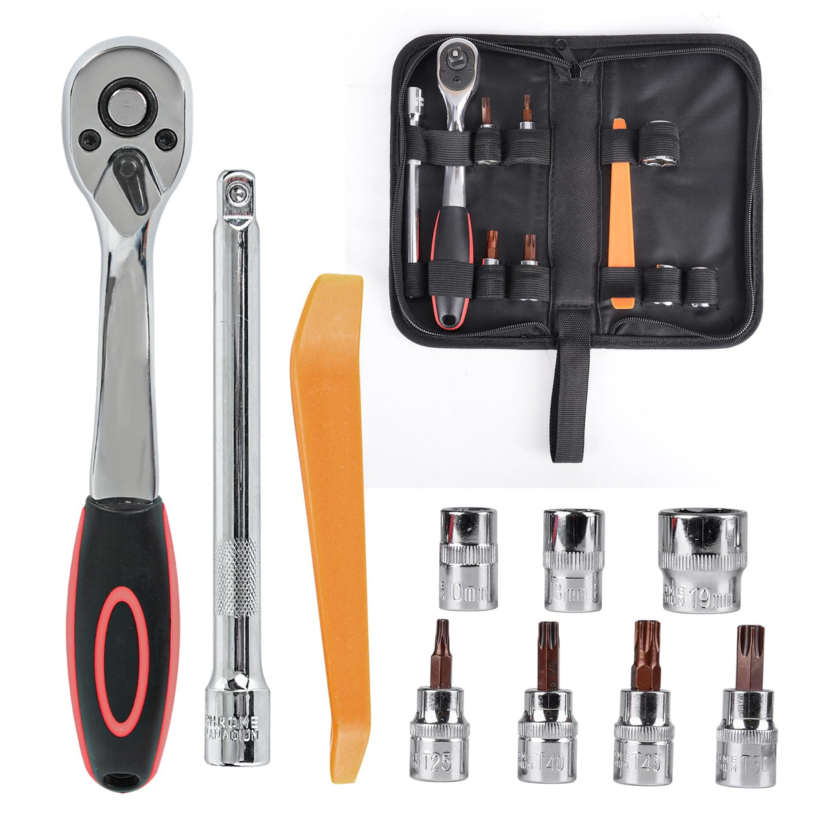 Z8 front packaging showing full tool kit and carry bag, displays convenience