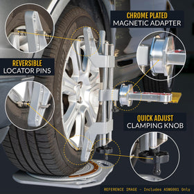 Zackman Scientific AutoSolo mounted on a wheel demonstrating stable gauge positioning