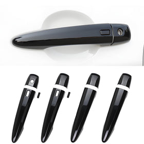 Zacxoxsr front view glossy black handle cover showing sleek upgrade and protection