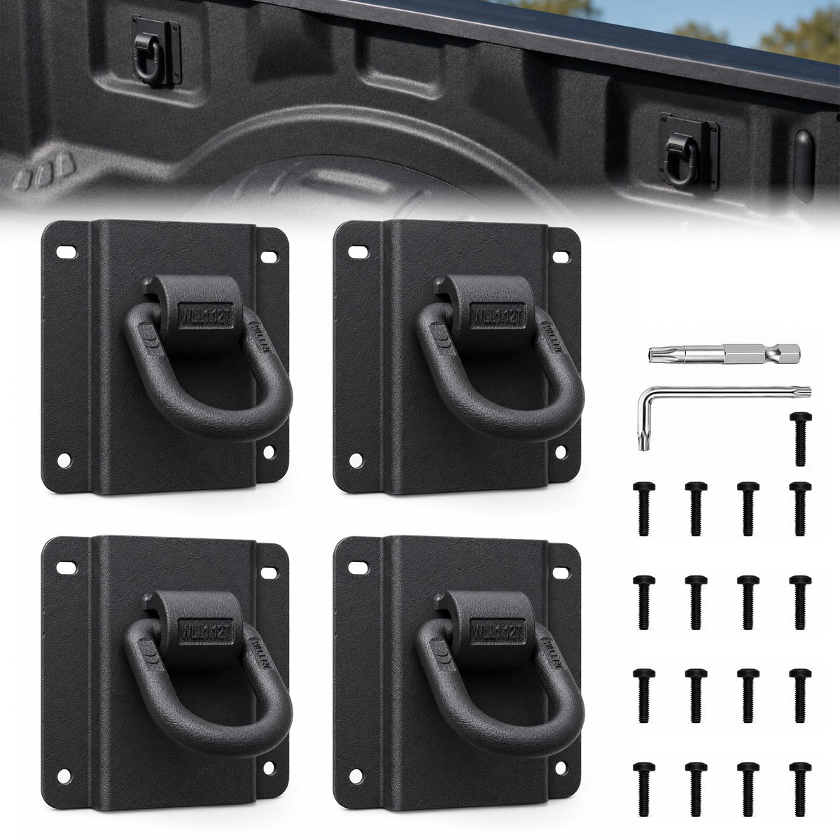 Zahawn front view showing four packaged Boxlink anchors with clear branding and fitment