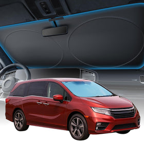 Zanch front view of 2XL sun shade showing full coverage and protection