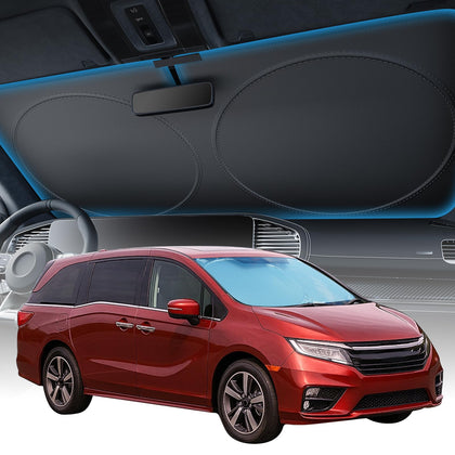 Zanch front view of 2XL sun shade showing full coverage and protection