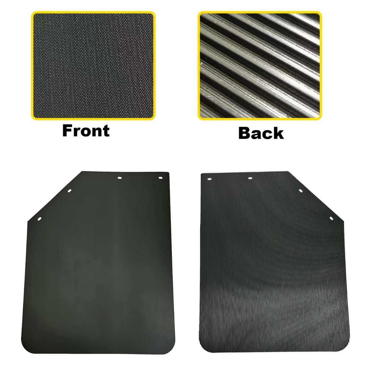 ZANURA polymer edge showing 1/5 inch thickness for impact and cold resistance