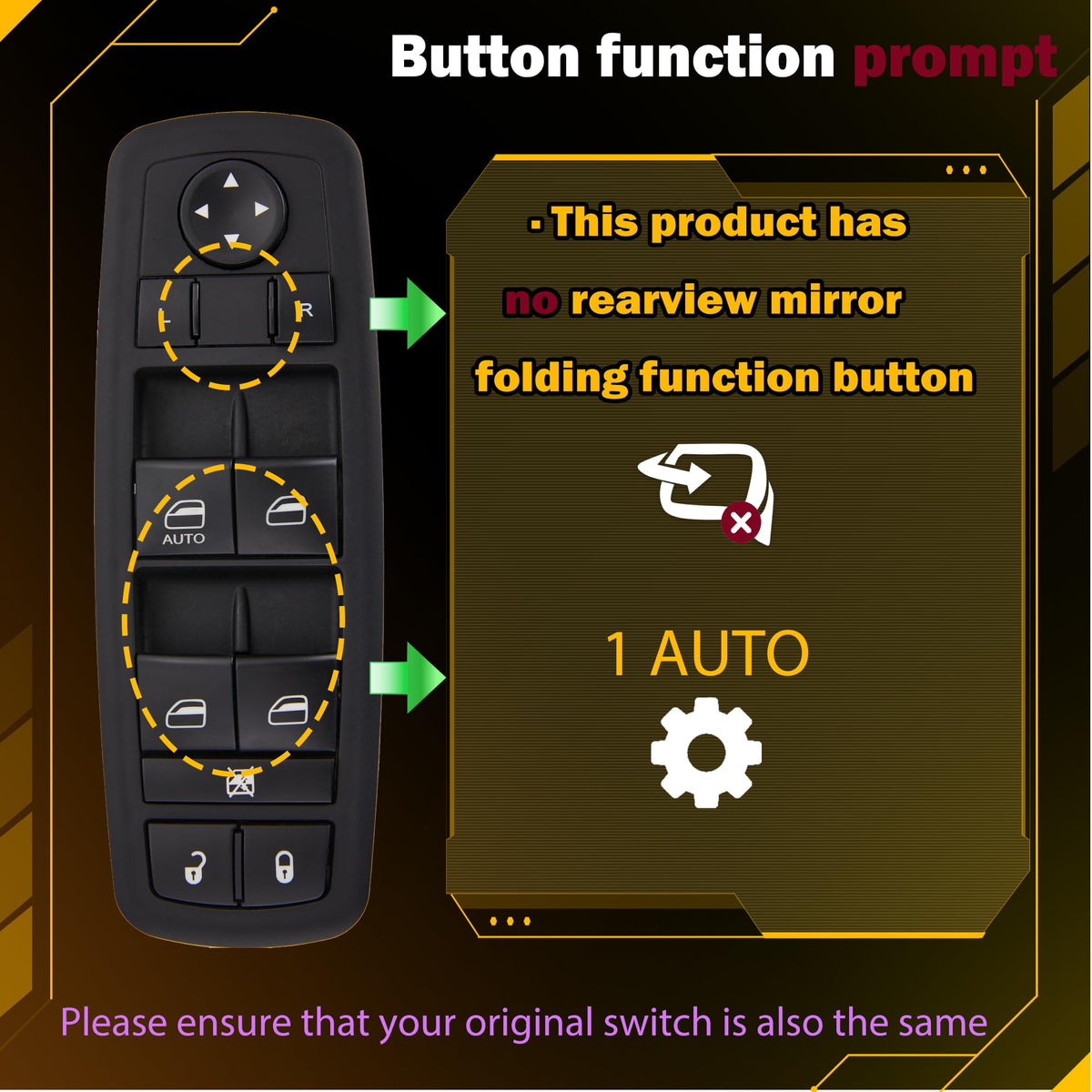 ZAPOSTS button close-up showing clear labels and tactile benefit