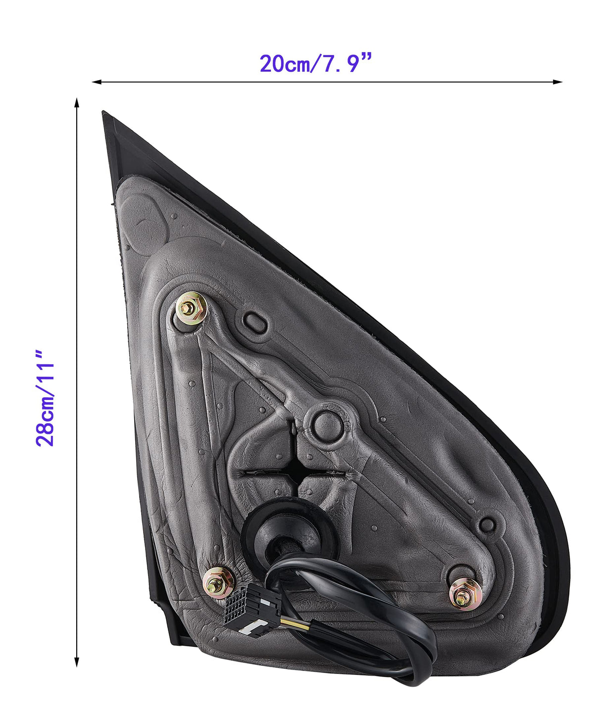 ZAPOSTS close-up of heated glass element for quicker defogging benefit