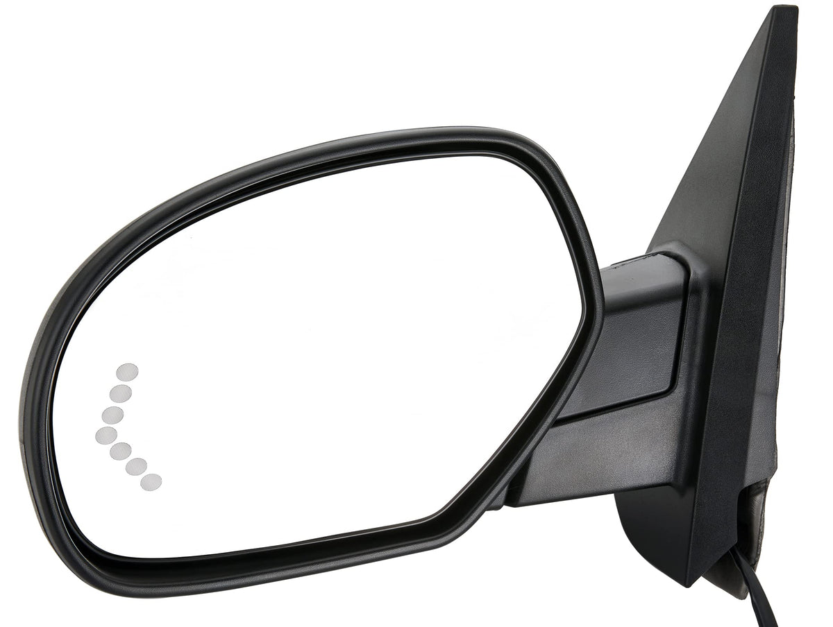 ZAPOSTS driver-side mirror front view showing fit and finish for replacement