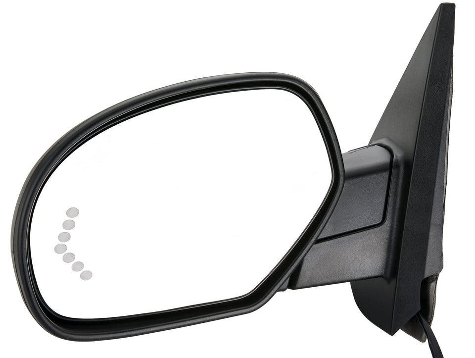 ZAPOSTS driver-side mirror front view showing fit and finish for replacement