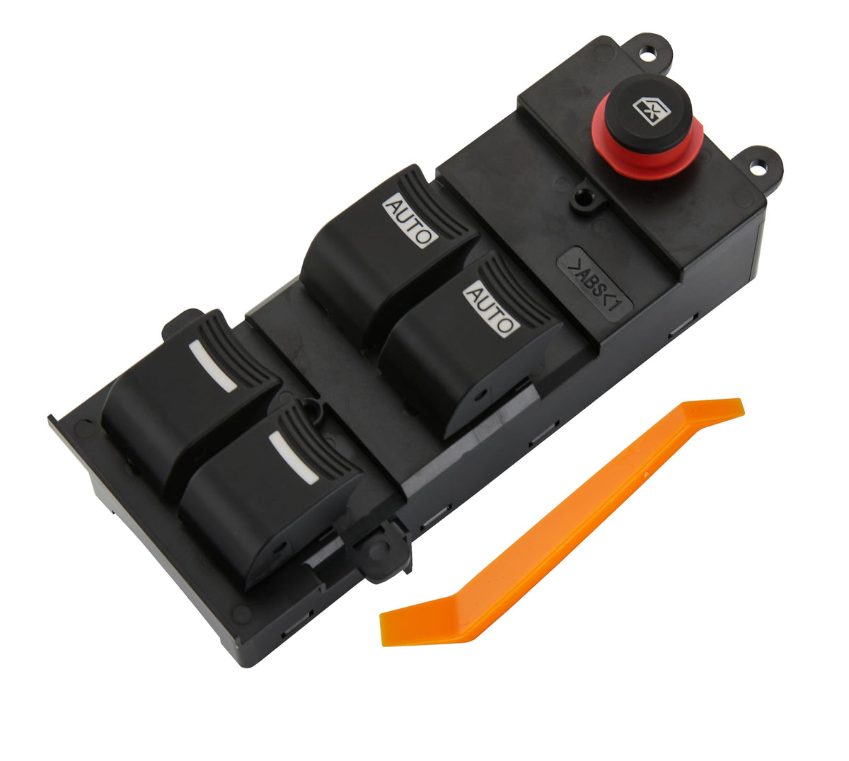 ZAPOSTS front view of driver-side switch showing button layout and fit benefit