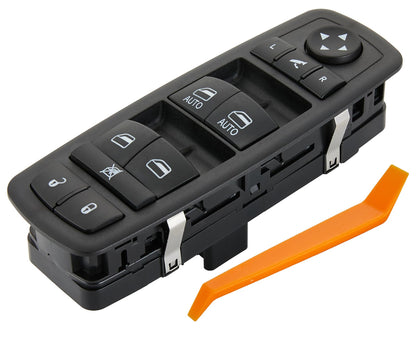 ZAPOSTS front-left switch showing buttons and fitment benefit: clear controls