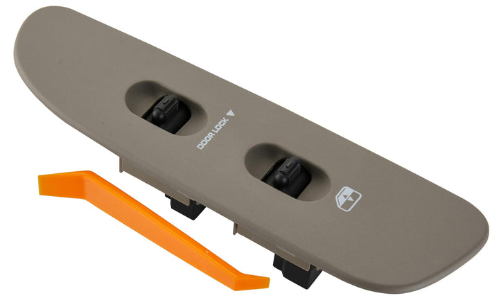 ZAPOSTS front view taupe switch showing buttons and smooth finish for accurate replacement