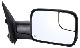 ZAPOSTS passenger front view showing mirror housing and glass, clear replacement fit
