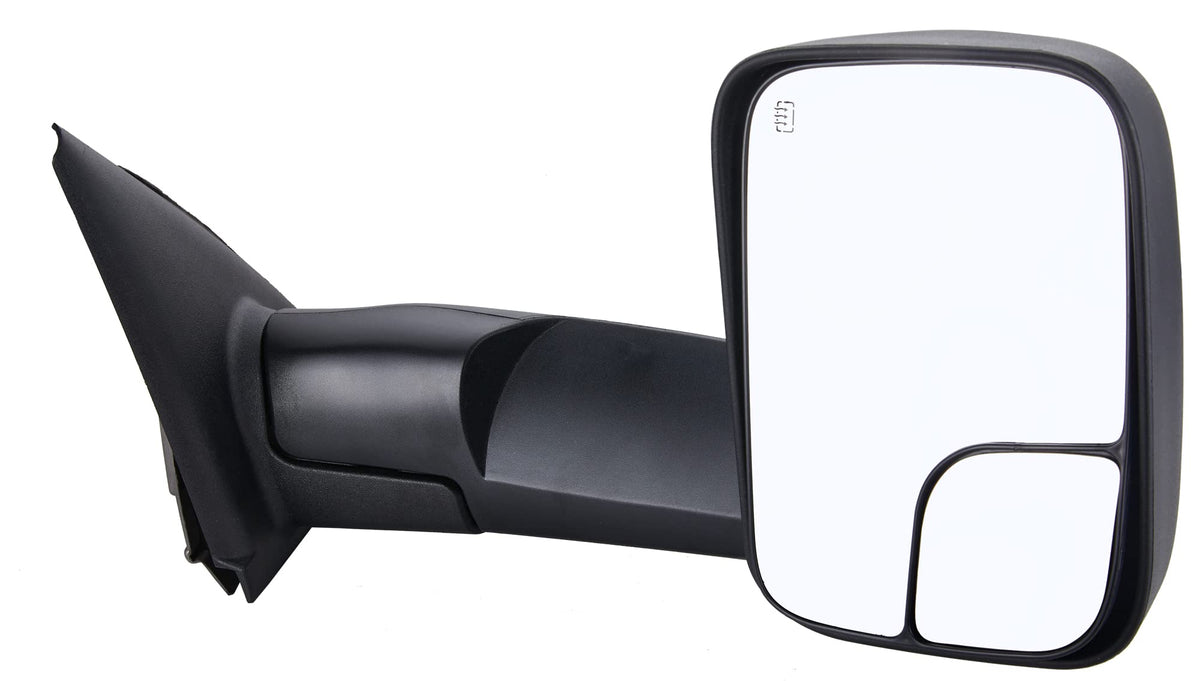 ZAPOSTS side profile folded position, manual fold protects mirror in tight spaces