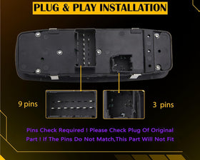 ZAPOSTS switch rear connector close-up showing 3+9 metal pins for reliable contact