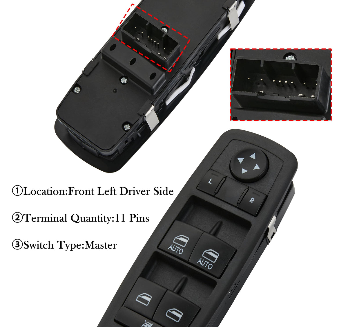 ZAPOSTS switch connector closeup showing plug shape for correct fitment