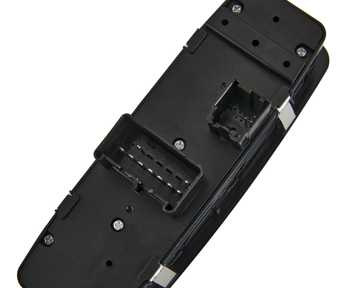 ZAPOSTS switch installed in driver door demonstrating direct plug-and-play benefit