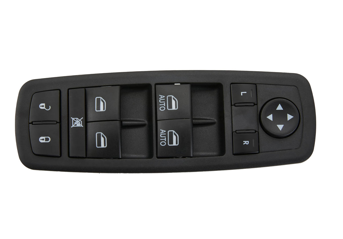ZAPOSTS switch installed in Jeep Cherokee door demonstrating full restore of controls